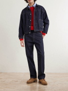 Kaptain Sunshine - Pleated Selvedge Denim Jacket - Blue