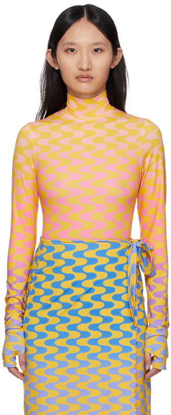 Photo: FENSI SSENSE Exclusive Yellow 'Mystery Of Love' Bodysuit