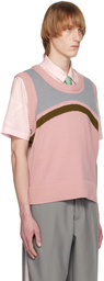 Insatiable High SSENSE Exclusive Pink Marshmallow Dasher Vest