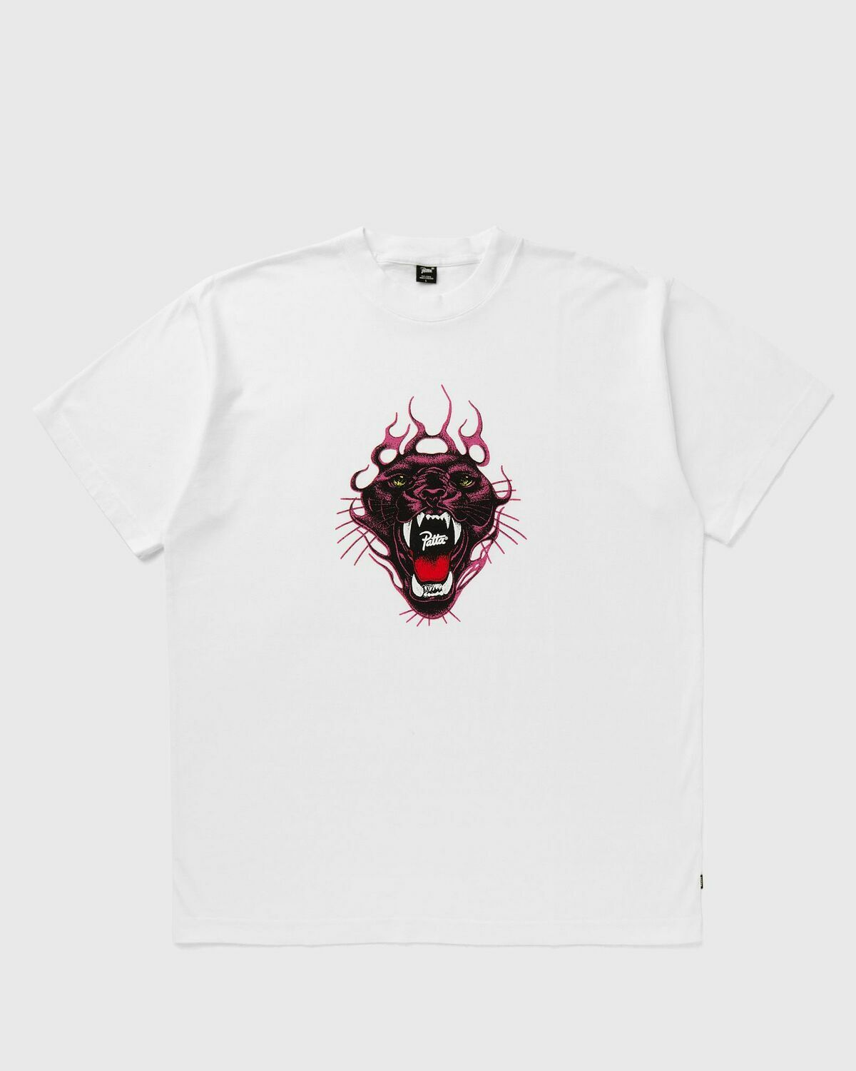 PATTA Fire Panther Tee White Mens Shortsleefe