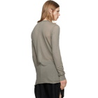 Rick Owens Taupe Tower Basic LS T-shirt