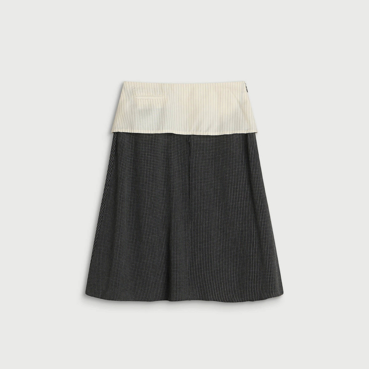 mfpen Women's Committee Skirt in Dark Grey Check