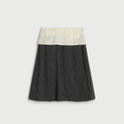 mfpen Women's Committee Skirt in Dark Grey Check