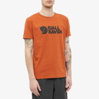 Fjällräven Men's Logo T-Shirt in Terracotta Brown