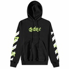 Off-White Men's Opposite Arr Boxy Hoodie in Black