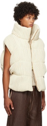 Stanley Raffington SSENSE Exclusive Off-White & Beige Vest