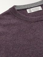 BRUNELLO CUCINELLI - Slim-Fit Cashmere Sweater - Purple