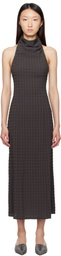 Paloma Wool Brown & Blue Olin Maxi Dress