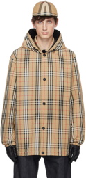 Burberry Beige & Black Check Reversible Jacket