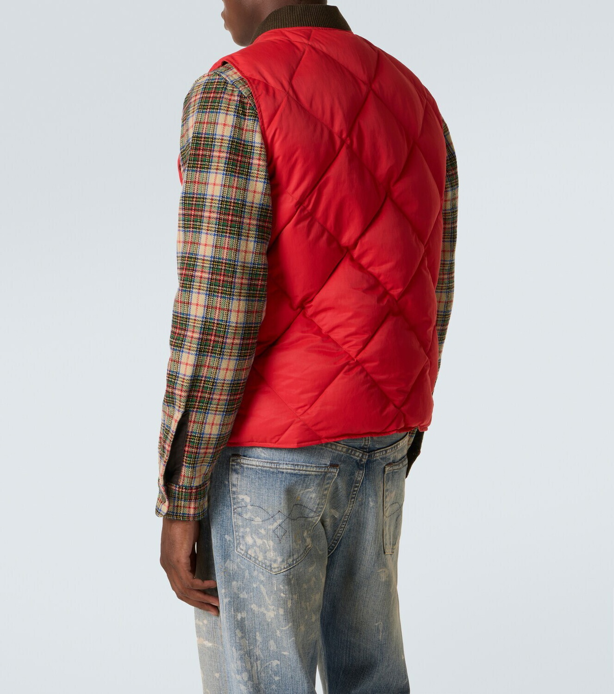 RRL Quilted twill vest