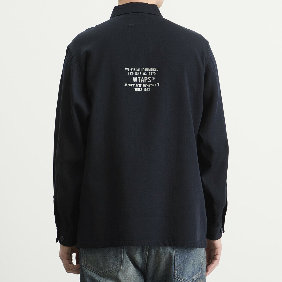 WTAPS Men's Cbw Long Sleeve Shirt in Navy