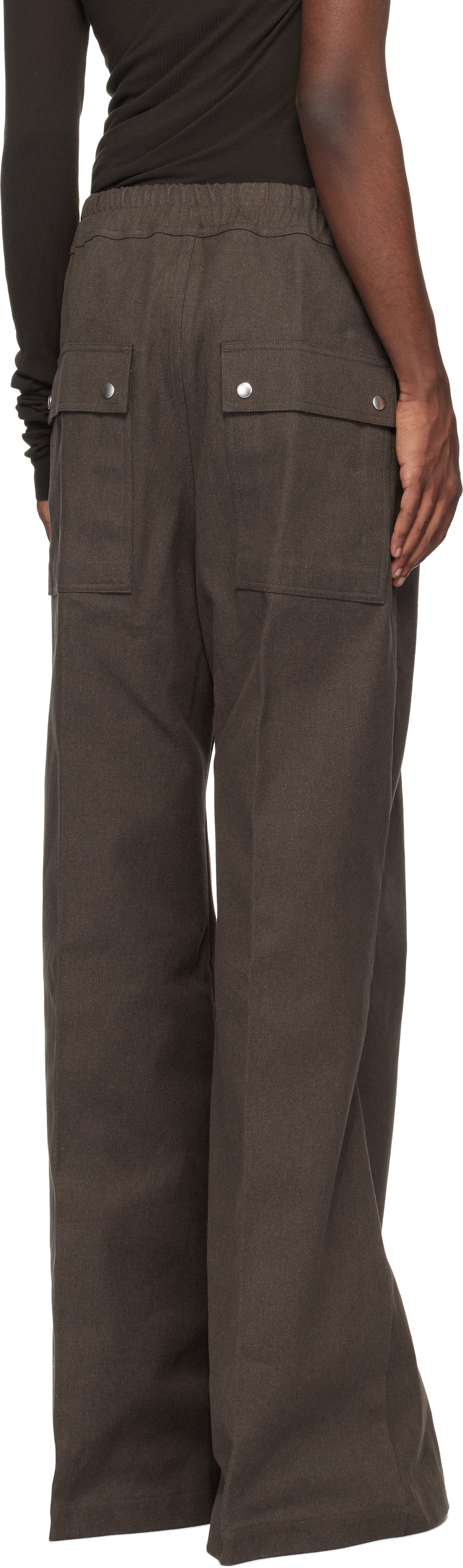 Rick Owens Brown Porterville Wide Bela Trousers Rick Owens