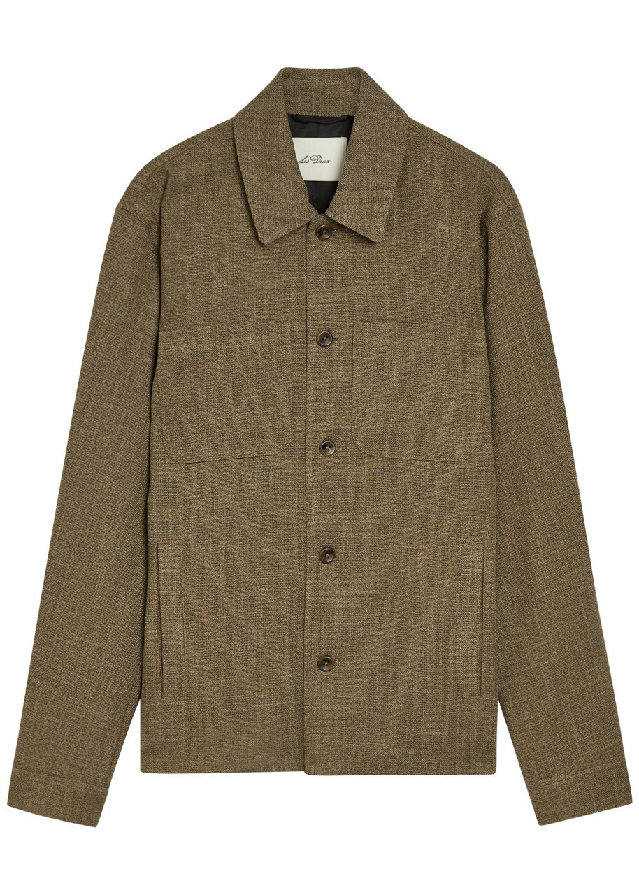 Les Deux Marseille Woven Jacket Khaki
