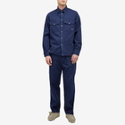 Paul Smith Men's 2-Pocket Broadstripe Zebra Shirt in Navy