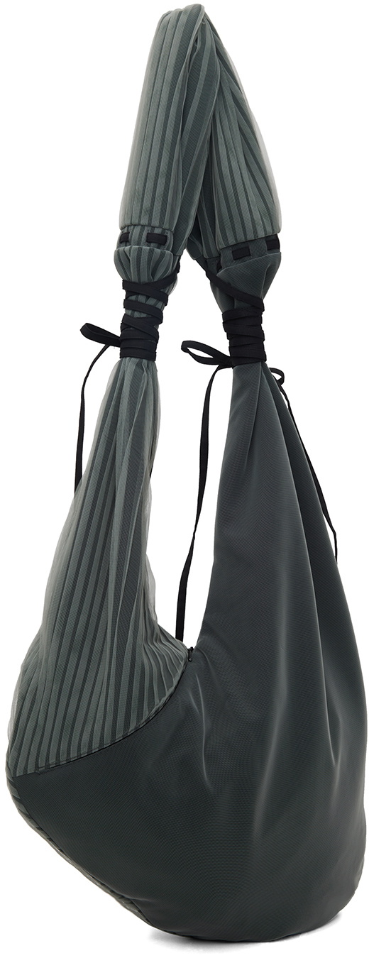 Kiko Kostadinov Gray Pleated Bag