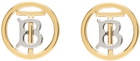 Burberry Gold 'TB' Earrings