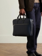 Serapian - Leather-Trimmed Logo-Embossed Stepan Coated-Canvas Briefcase