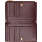 Bottega Veneta Burgundy Intrecciato Medium Bi-Fold Wallet