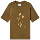 Maison Margiela Men's Trippin' On You T-Shirt in Military Olive
