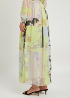 Forte_forte Garden Print Chiffon Midi Skirt Multicoloured