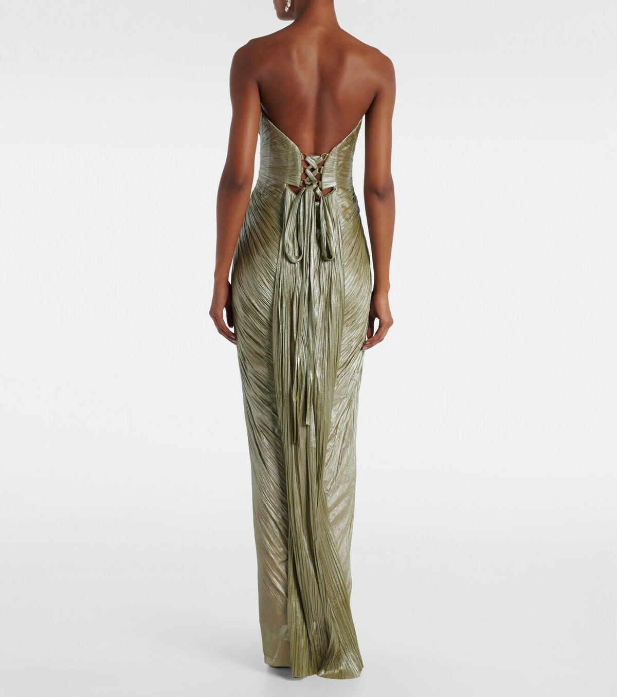 Maria Lucia Hohan Jasleen strapless silk tulle corset gown