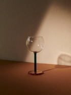 Sophie Lou Jacobsen Green, Orange And Pink Two-Piece Glass Set