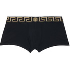Versace Two-Pack Black Cotton-Jersey Boxer Briefs