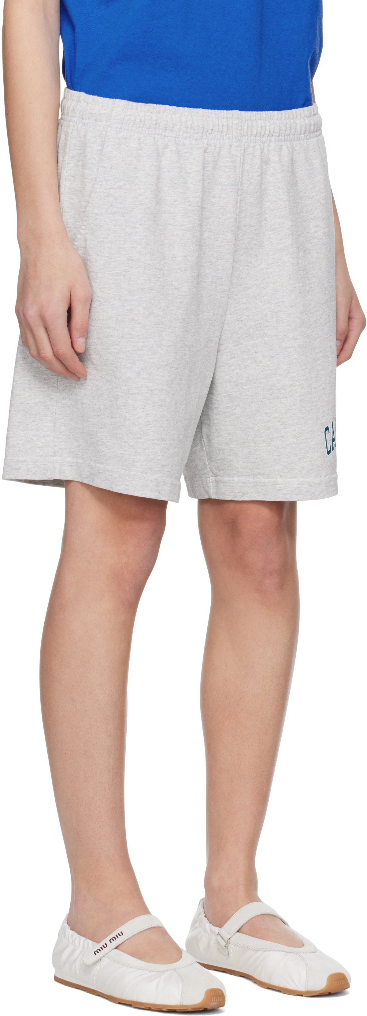 Sporty & Rich Gray 'California' Gym Shorts