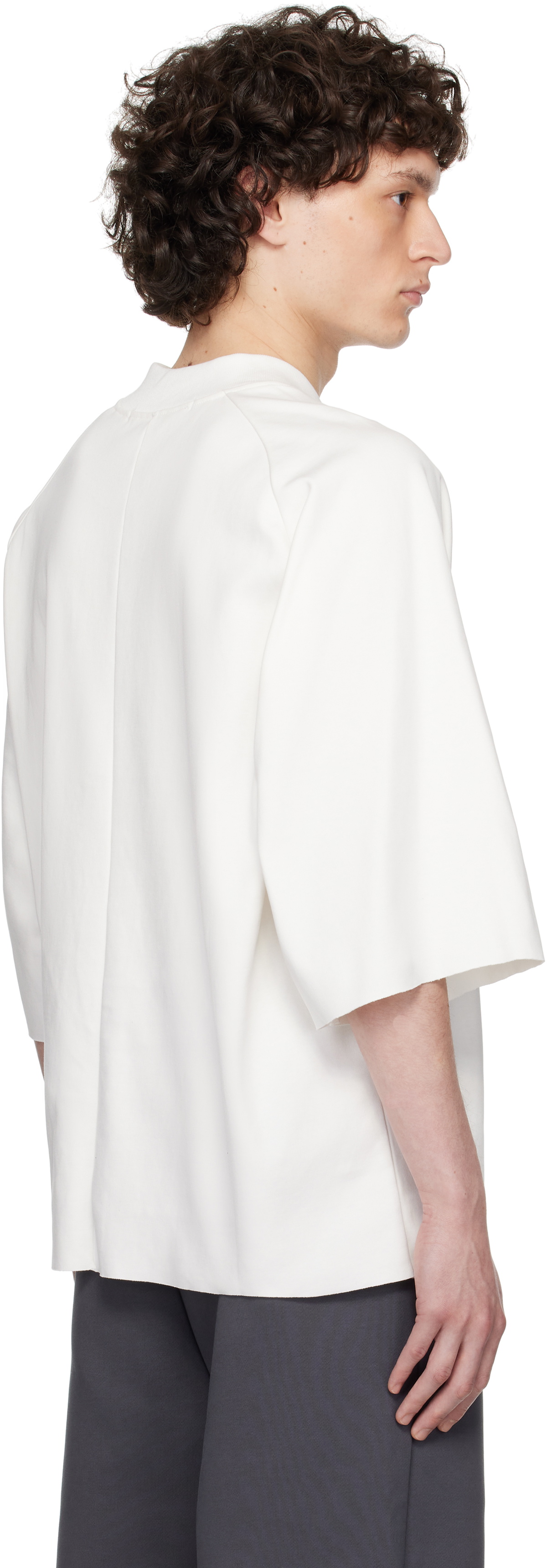 Seventh White Raglan Box T-shirt