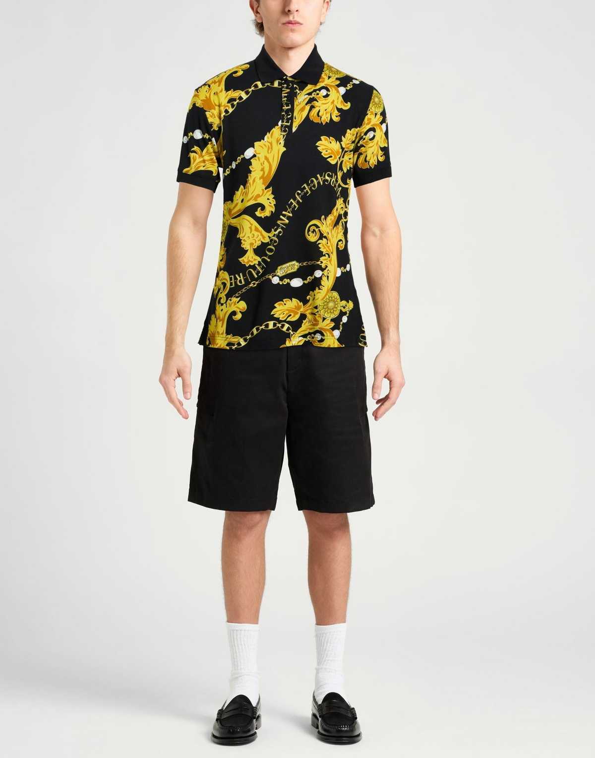 Versace Jeans Couture Mens Polo shirt in Black