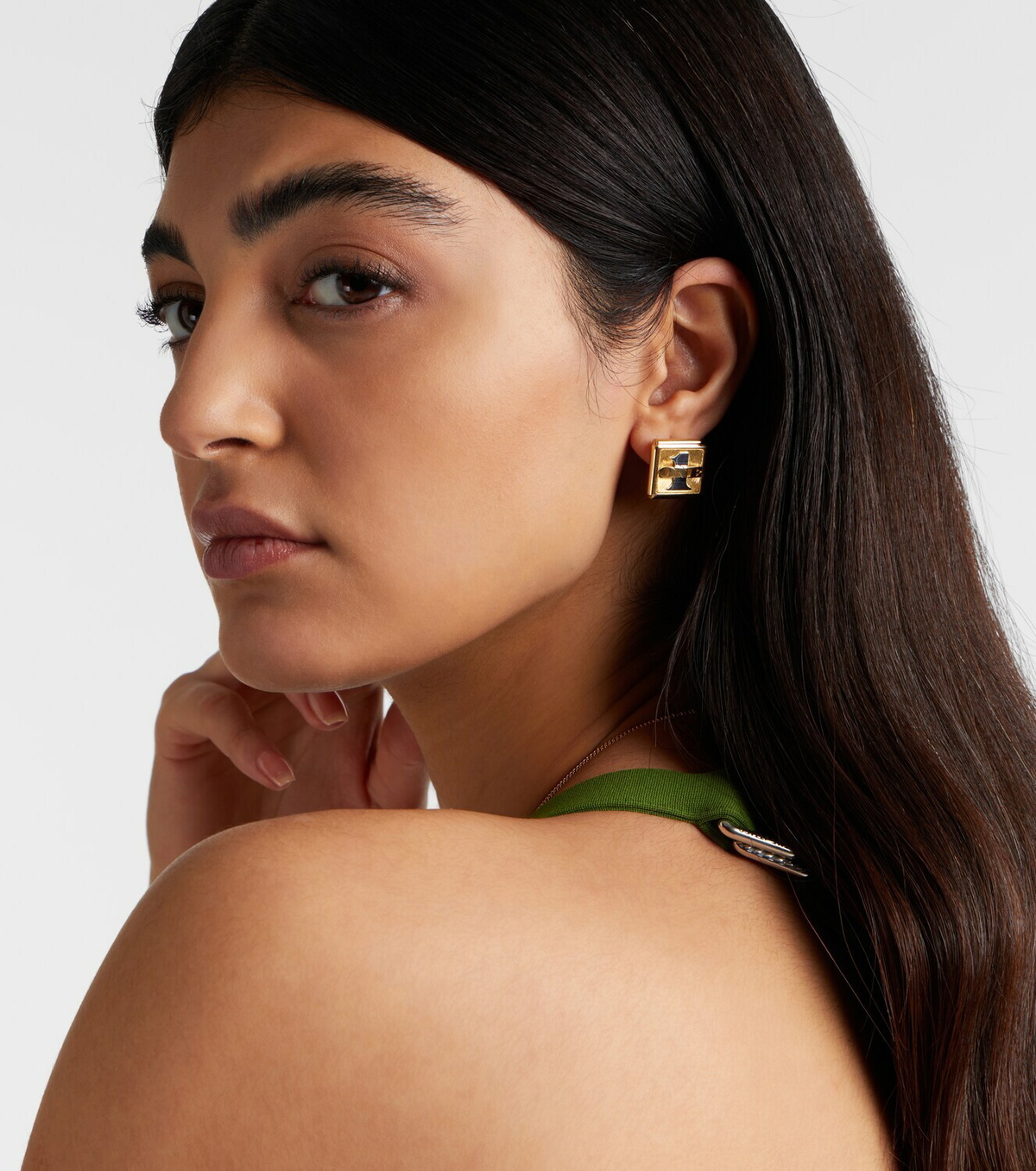Marie Lichtenberg Buck 18kt gold single earring