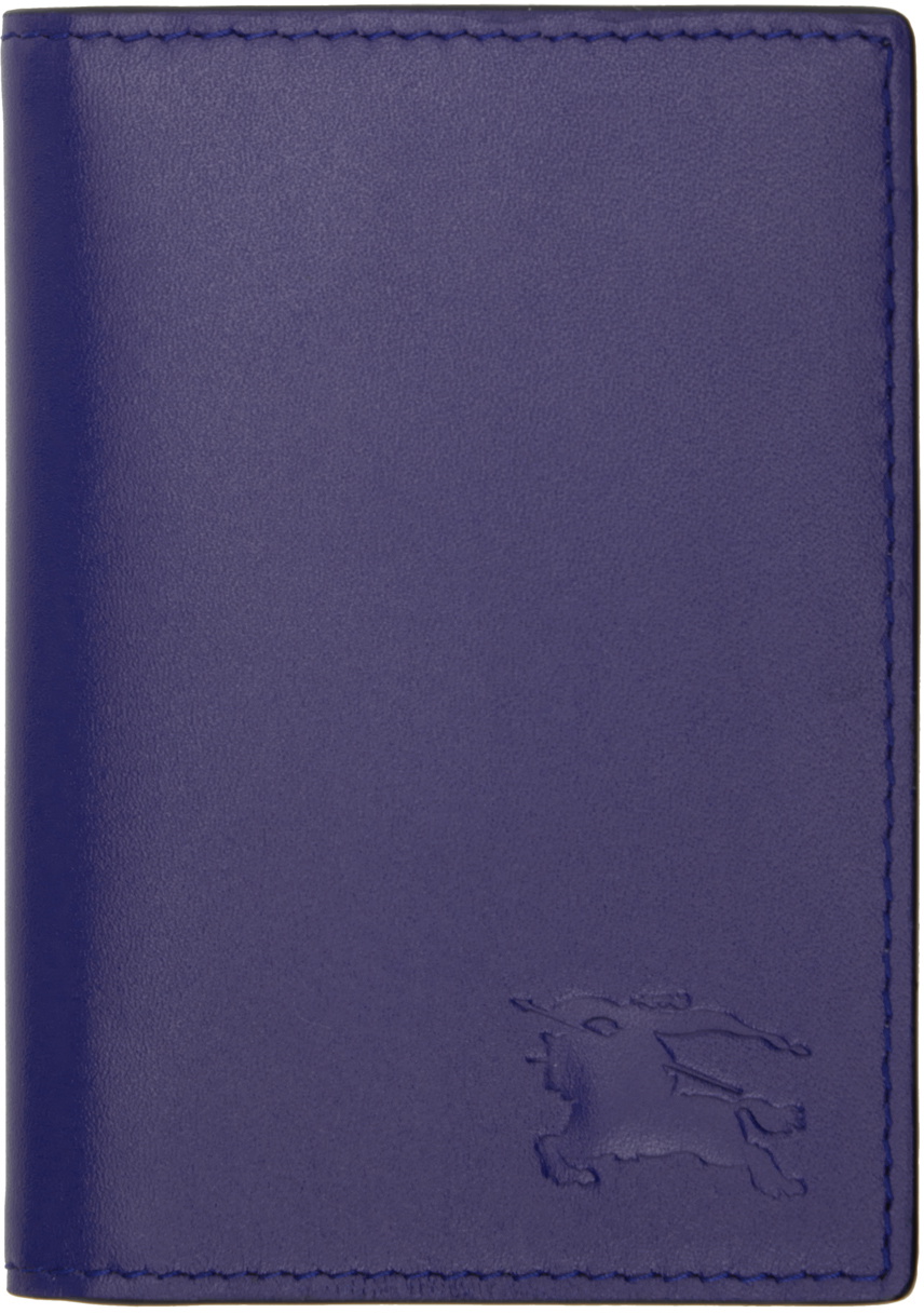 BURBERRY ネイビー ケース Tall Check Card Case​ in Navy - Men | Burberry® Official