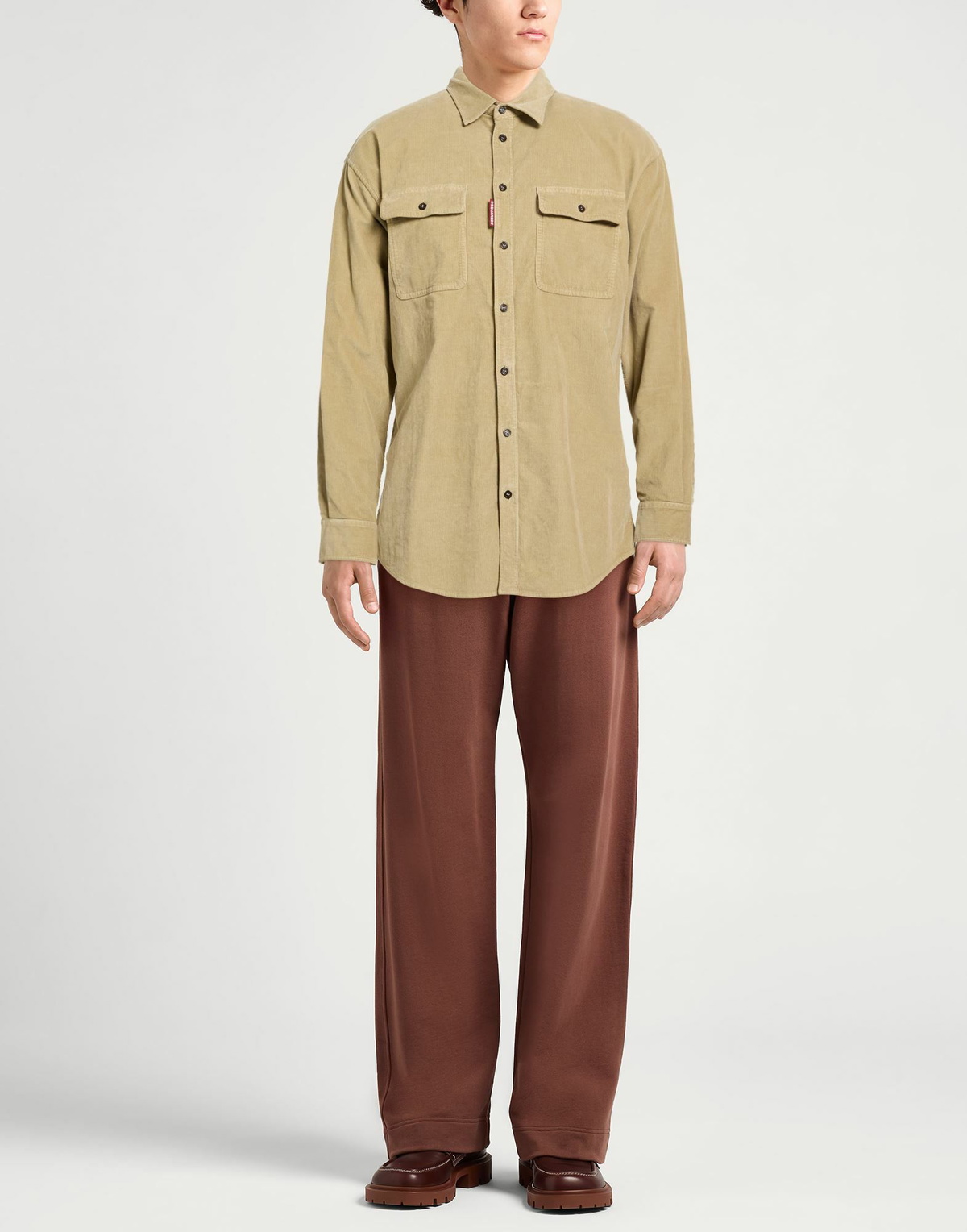 Dsquared2 Mens Shirt Khaki