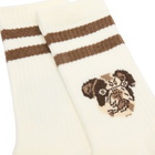 Rostersox Dog Socks in White