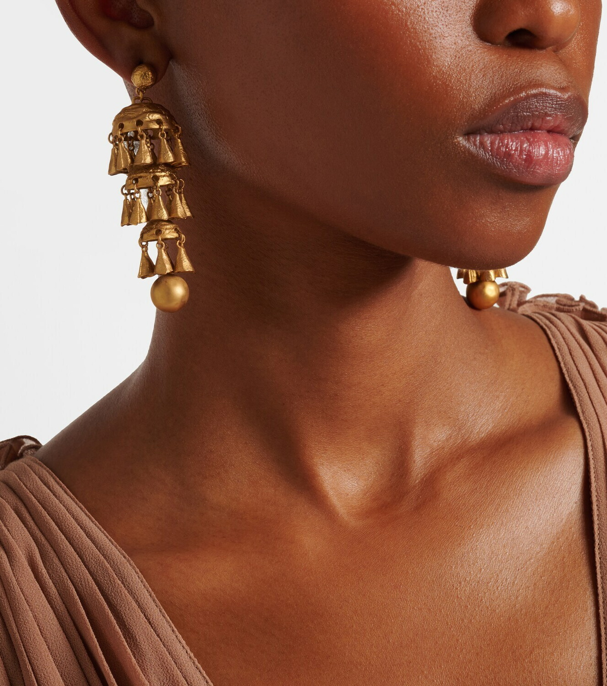 Zimmermann Whimsy Chandeliers 14kt gold-plated drop earrings