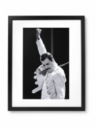 Sonic Editions - Framed 1986 Freddy Mercury on Stage Print, 16&quot;&quot; x 20&quot;&quot;