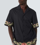 Etro Floral cotton bowling shirt