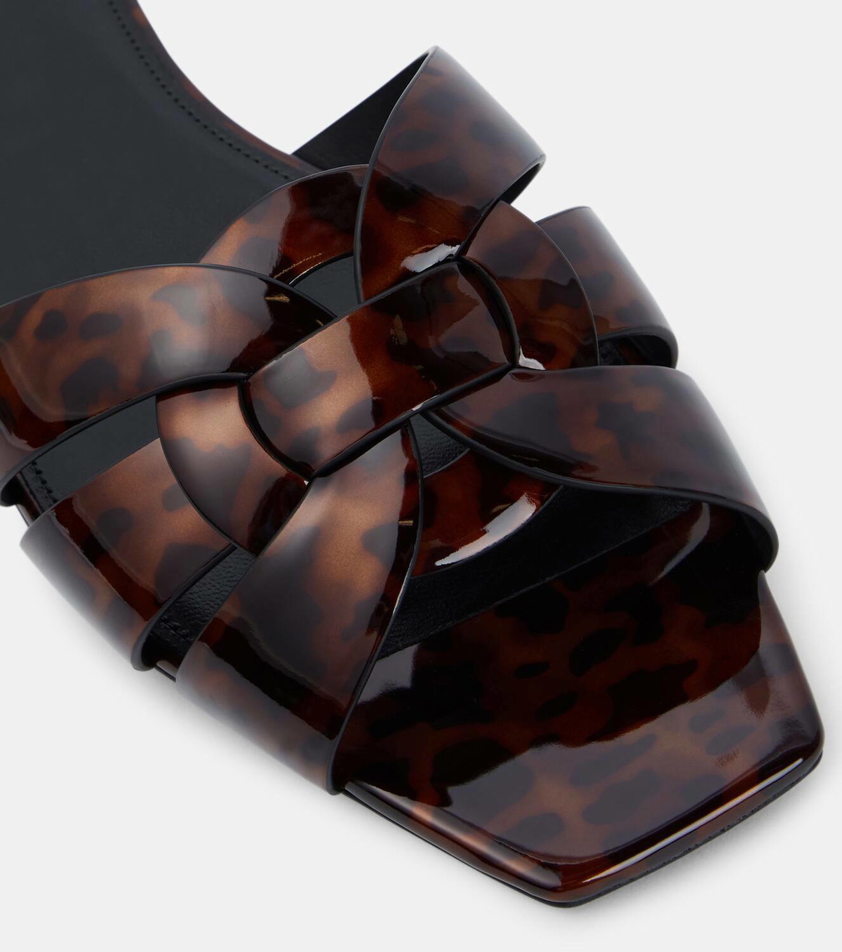 【Saint Laurent】TRIBUTE 05 FLAT S◆571952B8I00 tribute MULES in patent leather | Saint Laurent | YSL US