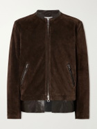 Our Legacy - Drift Leather-Trimmed Suede Jacket - Brown