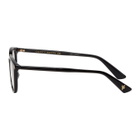 Gucci Black Oval Bee Glasses