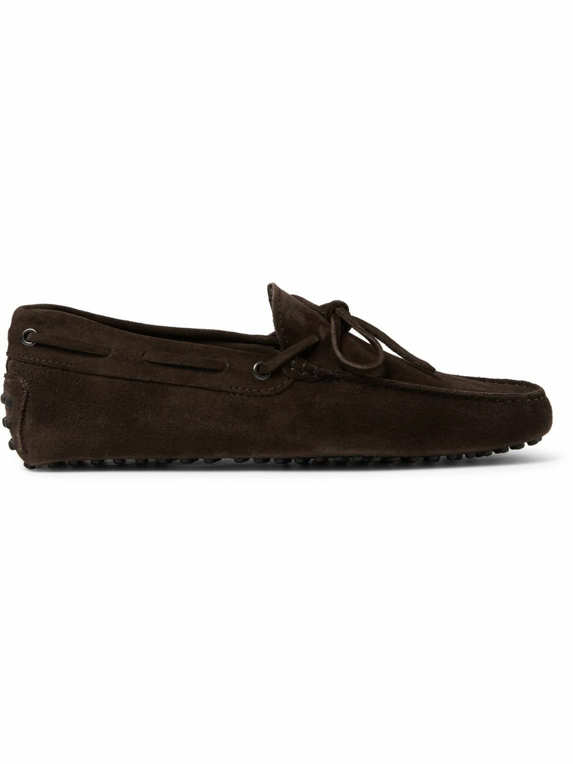 Tod's - Gommino Suede Driving Shoes - Brown
