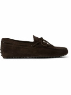 Tod's - Gommino Suede Driving Shoes - Brown
