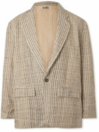 Karu Research - Striped Wool and Silk-Blend Jacquard Blazer - Neutrals