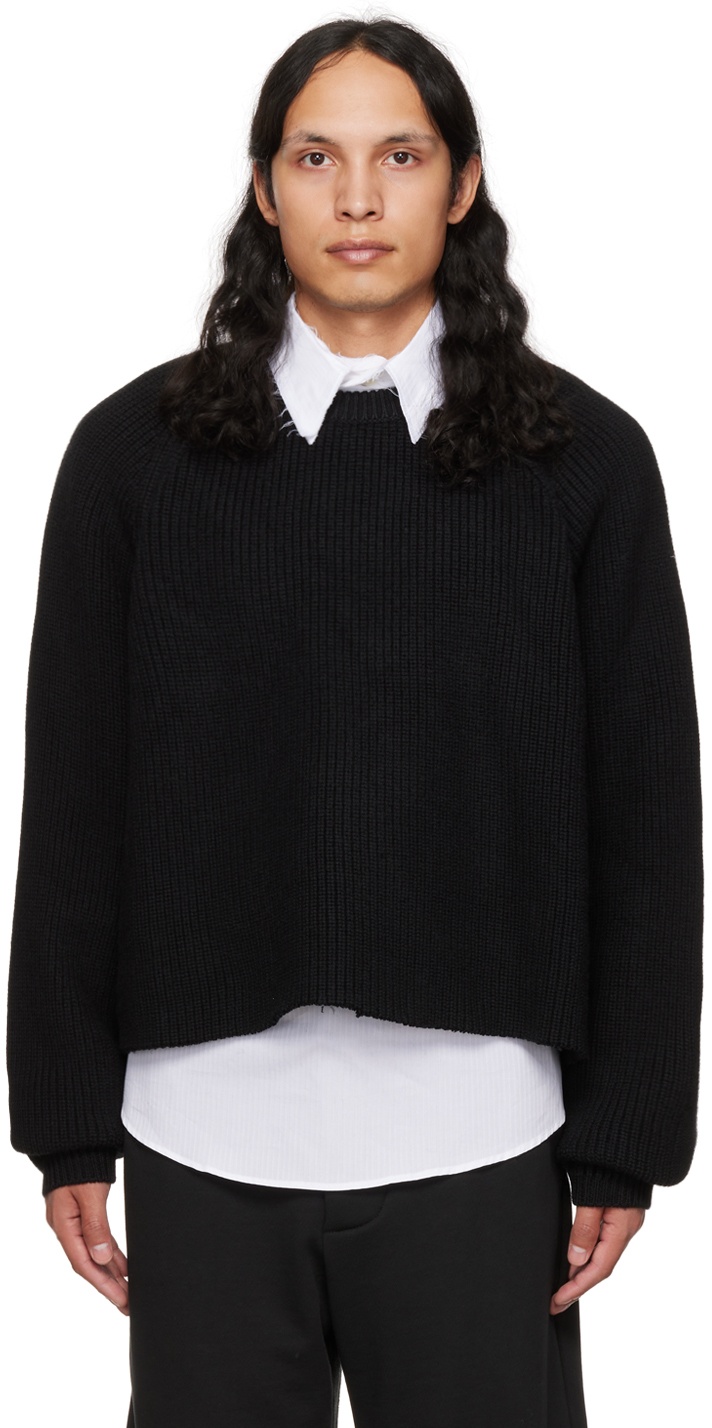 Photo: Edward Cuming SSENSE Exclusive Black Cropped Sweater