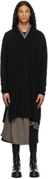 Julius Black Double-Faced Wool Cardigan