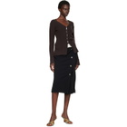 Proenza Schouler Brown Valeria Cardigan