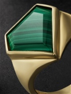 Mateo - 14-karat Gold Malachite Ring - Green