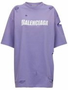 BALENCIAGA - Boxy Fit Destroyed Jersey T-shirt