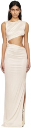 Atlein White Cutout Maxi Dress