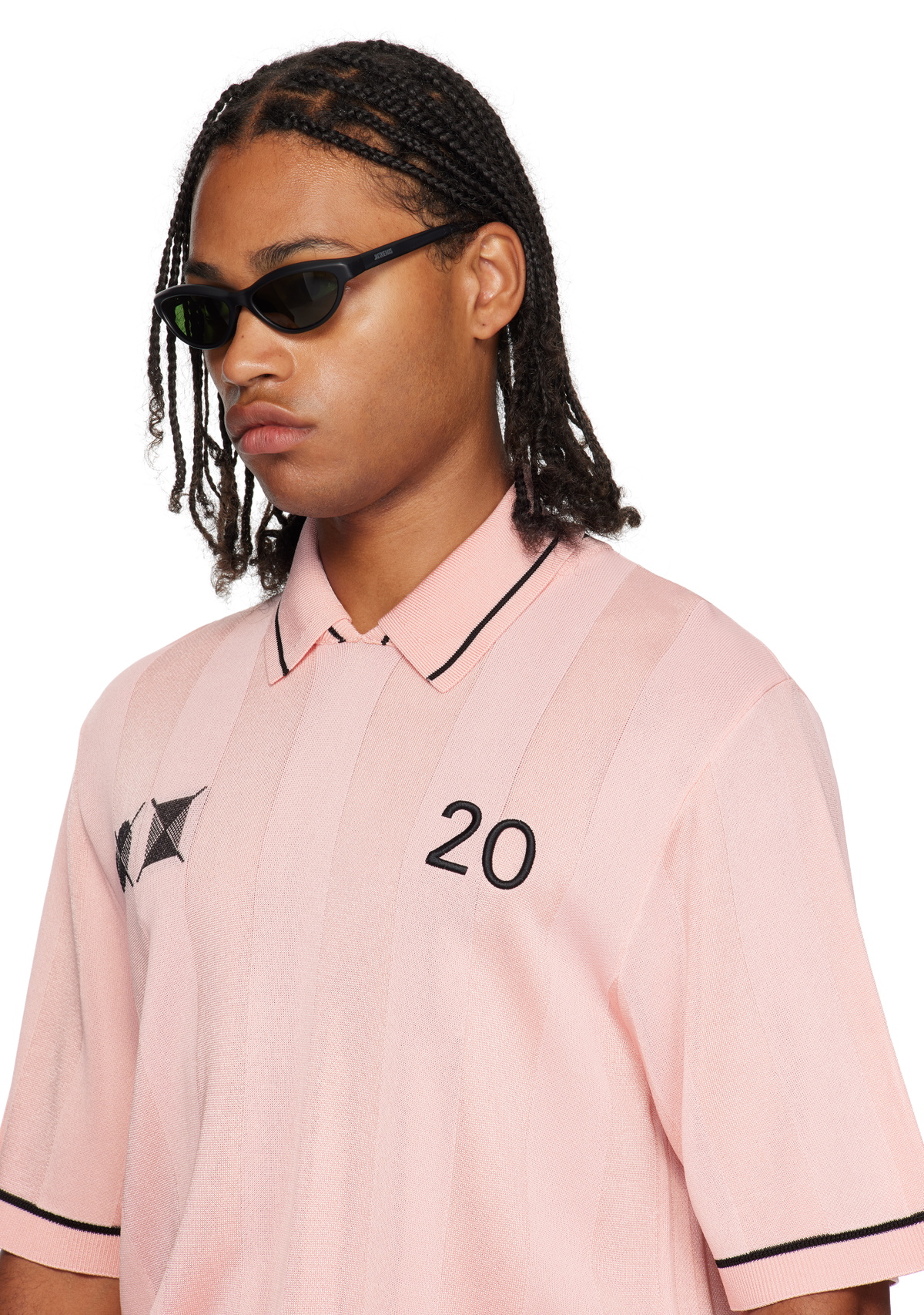 JACQUEMUS Black 'The Curvo' Sunglasses